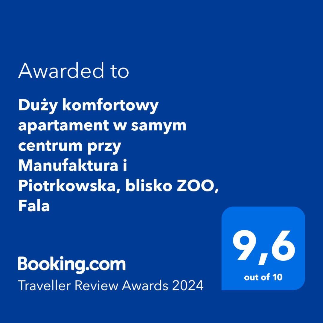 Ferienwohnung Duzy Komfortowy Apartament W Samym Centrum Przy Manufaktura I Piotrkowska, Blisko Zoo, Fala Łódź Exterior foto